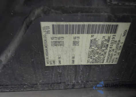 2011 Nissan Maxima 3.5 S z USA, uszkodzony, nr VIN 1N4AA5AP7BC810193